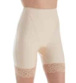 Shape Smoothing High Waist Thigh Slimmer With Lace S4004