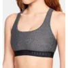 Under Armour Armour Crossback Heather Mid Impact Sports Bra 1310459