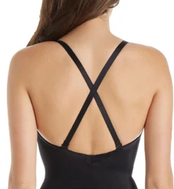 Va Bien Ultra Lift Plunge Satin Panel Bodysuit 1500 -Wacoal Store va bien vab001 1500 cs1