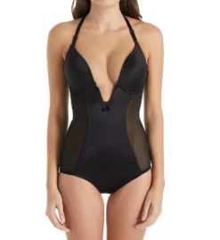 Va Bien Ultra Lift Plunge Satin Panel Bodysuit 1500 -Wacoal Store va bien vab001 1500 cs2