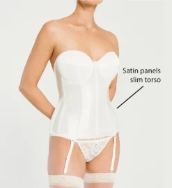 Va Bien Smooth Satin Hourglass Bustier 513 -Wacoal Store va bien vab001 513 cs2