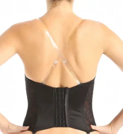 Va Bien Lace Low Plunge Bustier With Garters 6163 -Wacoal Store va bien vab001 6163 cs1