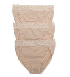 Vanity Fair Flattering Lace Hi Cut Brief Panty - 3 Pack 13383 -Wacoal Store vanity fair vf001 13383 cs2