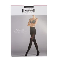 Wolford Velvet 66 Denier Tights With Medium Leg Support 14553 -Wacoal Store wolford wolf01 14553 cs1