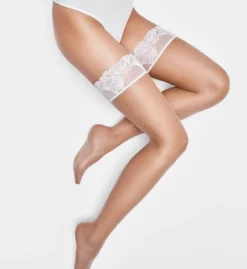 Wolford Nude 8 Lace Stay-Up Thigh Highs 20207 -Wacoal Store wolford wolf01 20207 bs
