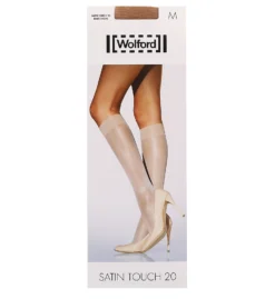 Wolford Satin Touch 20 Knee Highs 31206 -Wacoal Store wolford wolf01 31206 cs1