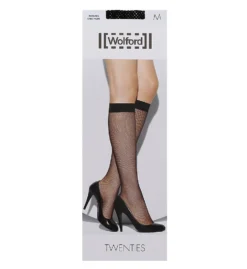 Wolford Twenties Fishnet Knee Highs 31545 -Wacoal Store wolford wolf01 31545 cs1
